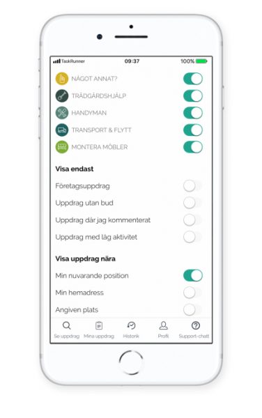 runner-app-filter