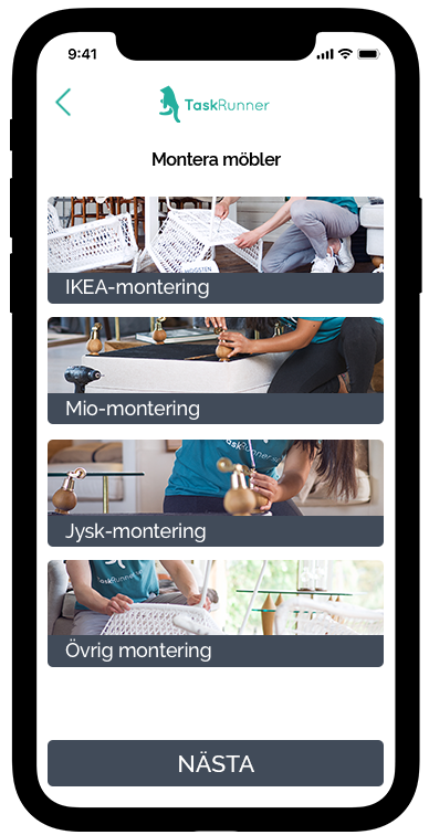 app_ikea iPhone visar IKEA montering